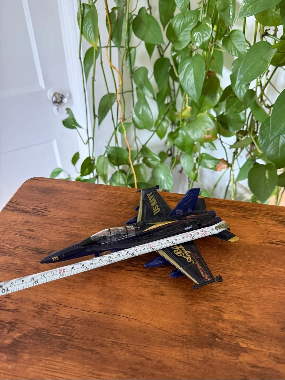 Blue Military Jet Toy Plane for Kids - USN Styled